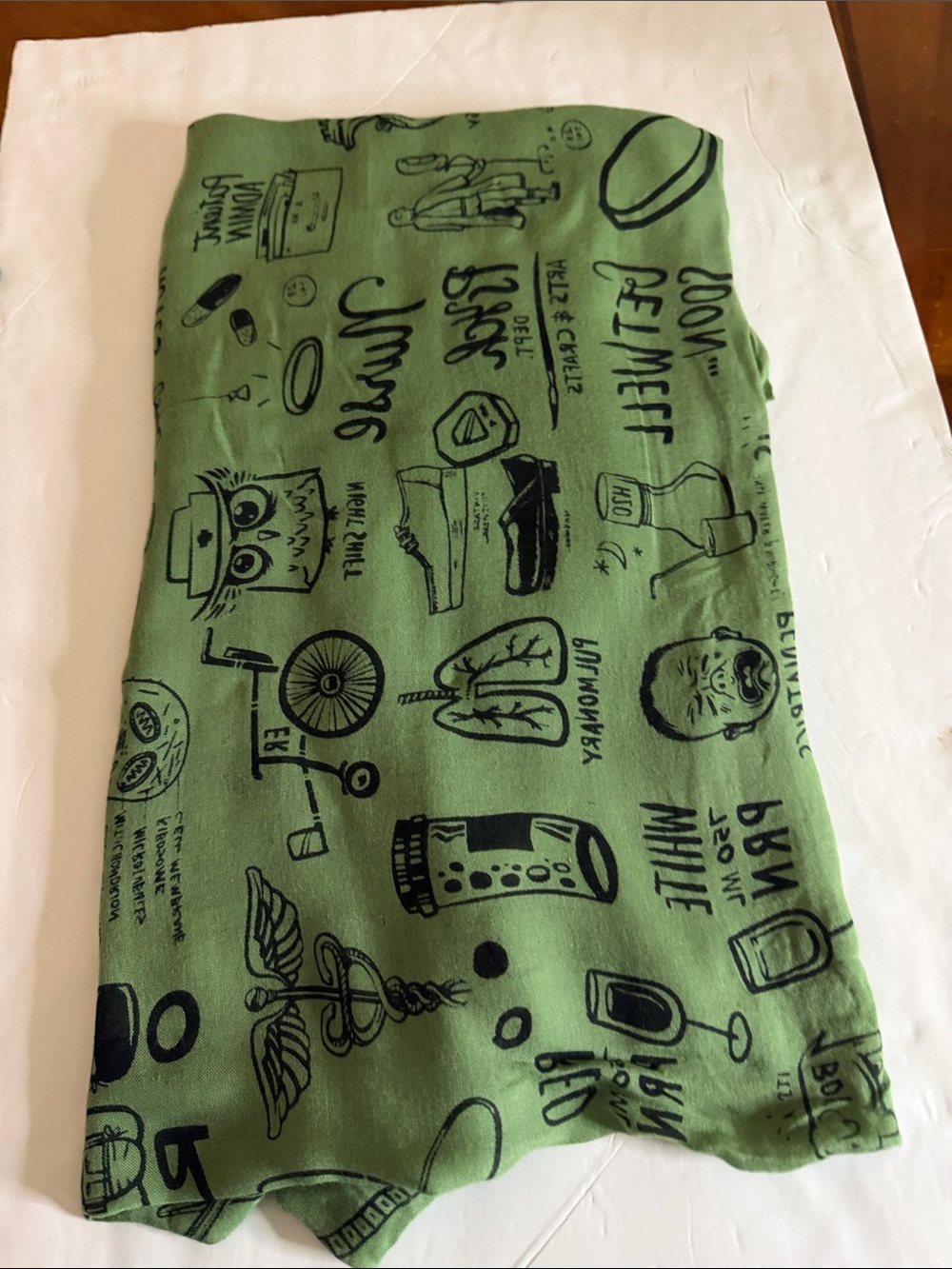 SITA Green Visually Printed Scarf